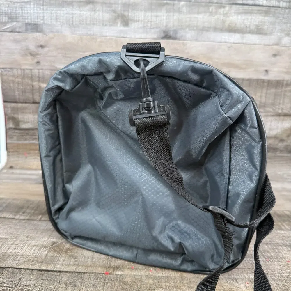 Pet Carrier Bag Shoulder Hand Strap Black Mesh Walls 12